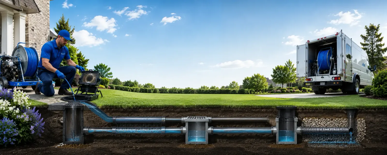 Outdoor drain cleaning information for Camp, AR